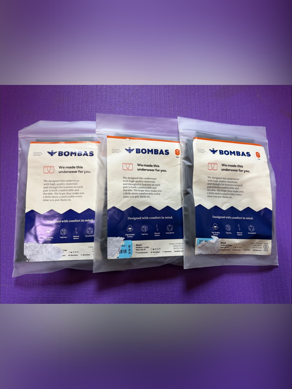 Bombas Boxer Briefs Pack — 3 pairs